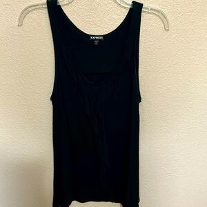 Express dressy tank top in black.